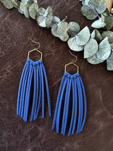 Load image into Gallery viewer, Deer Skin Leather Fringe Earrings
