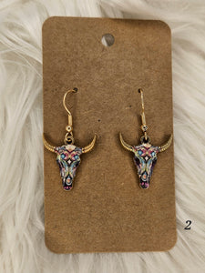 Bull Head Earrings