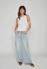 Load image into Gallery viewer, Madison Mid Rise Cargo Jeans
