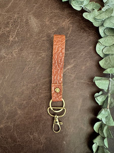 Buck Wild Slim Leather Keychain