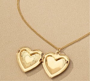 Heart Shaped Locket Pendant Necklace