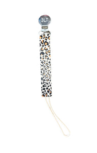 Three Little Tots Pacifier Clip Cheetah