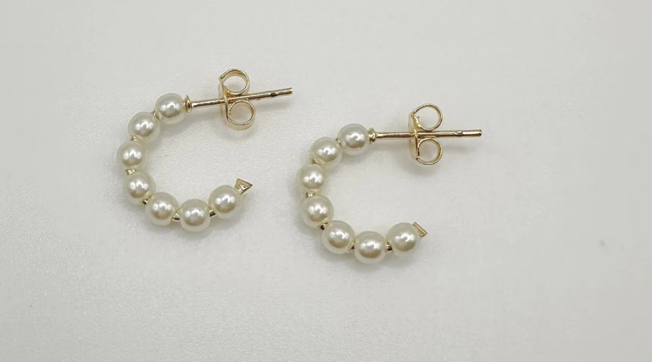 Pearl Hoops