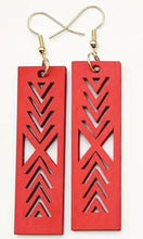 Load image into Gallery viewer, Wood Laser Cutout Earrings
