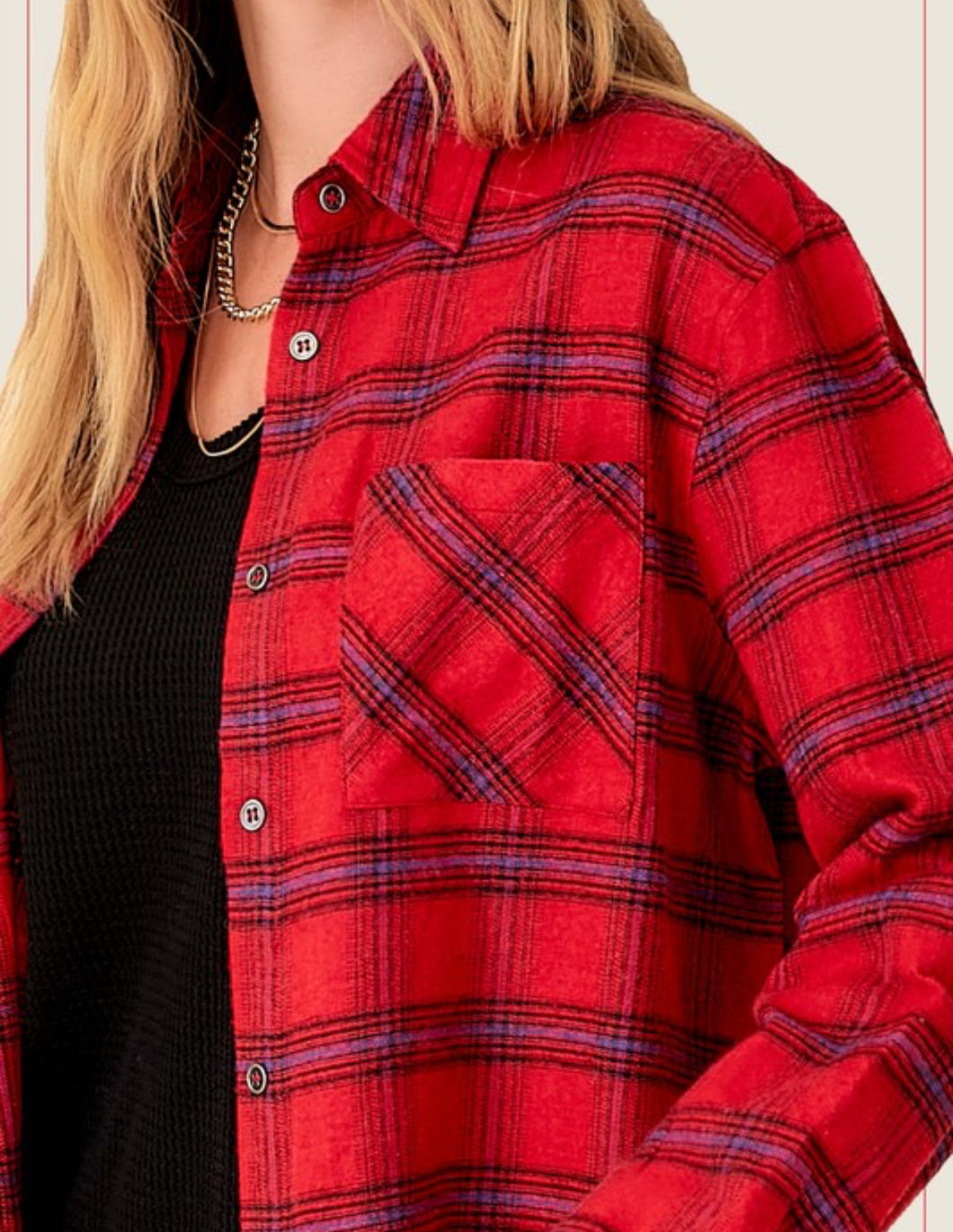 Classic Button Down Plaid Flannel