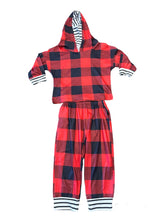 Load image into Gallery viewer, Buffalo Plaid Hooded Outfit
