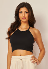 Load image into Gallery viewer, Seamless Ribbed High Neck Crop Tank
