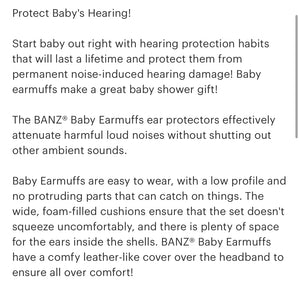 Banz Baby Earmuffs