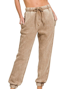 Acid Washed Fleece Sweatpants