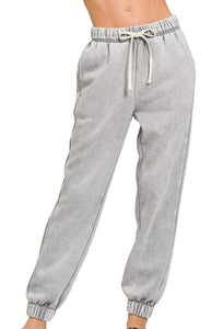 Acid Washed Fleece Sweatpants