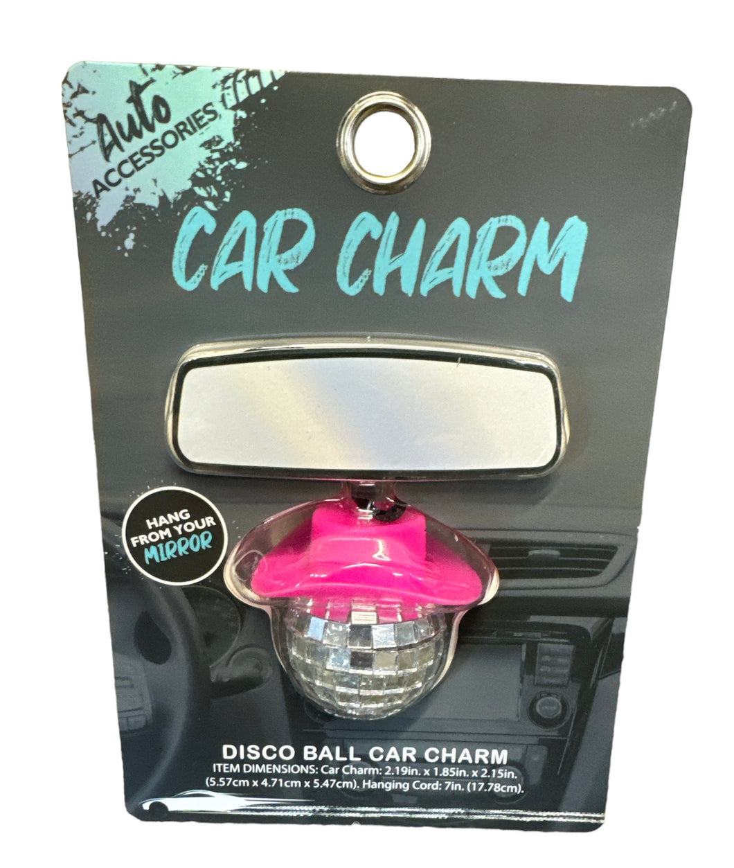 Disco Ball Car Charm