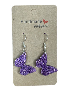 Purple Hippo Earrings