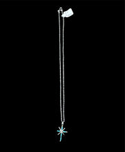 Load image into Gallery viewer, Sterling Silver Turquoise Cross Necklace
