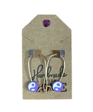 Load image into Gallery viewer, Purple Hippo Earrings
