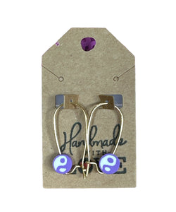 Purple Hippo Earrings