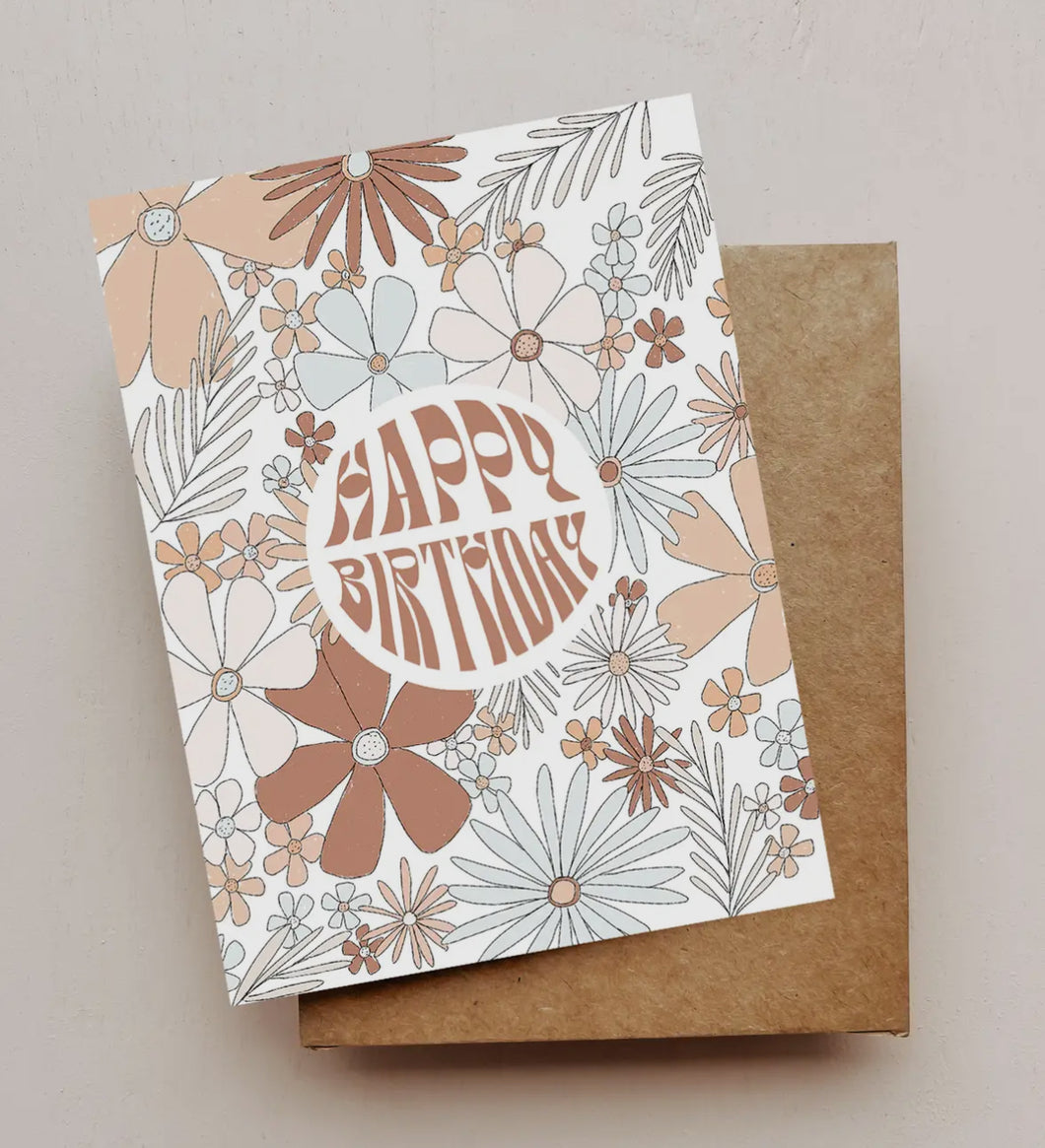 Groovy Happy Birthday Card