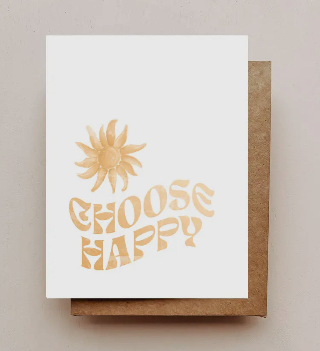 Choose Happy Card