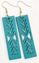 Load image into Gallery viewer, Wood Laser Cutout Earrings
