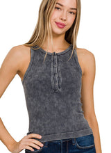 Load image into Gallery viewer, Washed Seamless Ribbed Tank Top
