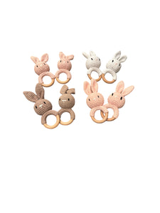 Crochet Rabbit Baby Rattle