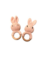 Load image into Gallery viewer, Crochet Rabbit Baby Rattle
