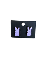 Load image into Gallery viewer, Wooden Bunny Earrings
