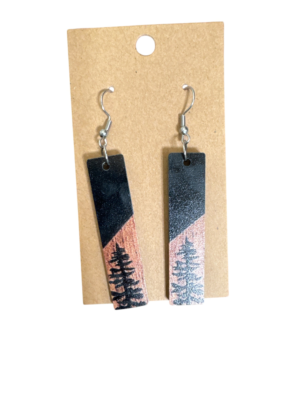 Wood Pine Earrings
