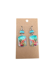 Vintage Cactus Earrings