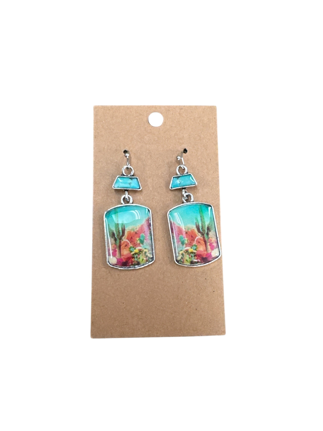 Vintage Cactus Earrings