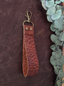 Buck Wild Leather Keychain