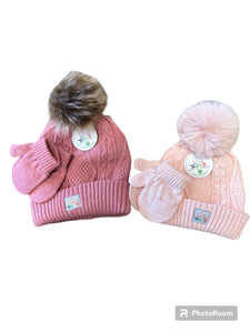 Infant Stocking Hat and Mitts
