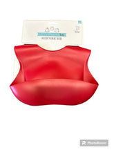 Load image into Gallery viewer, Three Little Tots Silicone Bib Rust
