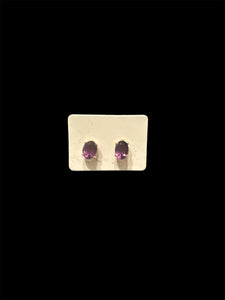 Amethyst 14 K Earrings