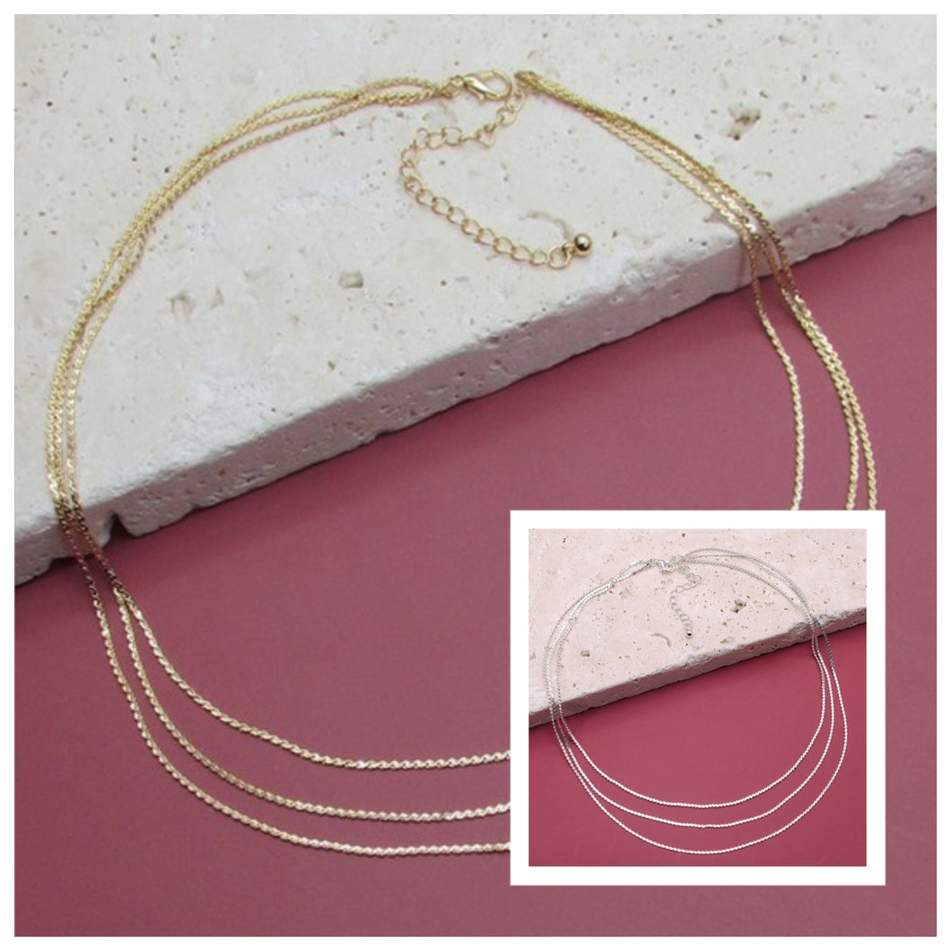 Dainty Triple Layer Necklace