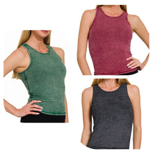 Load image into Gallery viewer, &quot;No Bra Required&quot; Ribbed Racer Back Tank
