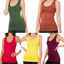 Load image into Gallery viewer, Scoop Neck Seamless Tanks
