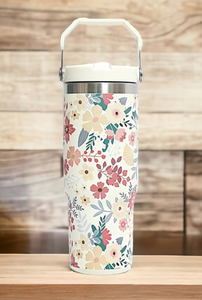 Floral 30 oz Stainless Steel Tumbler