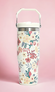 Floral 30 oz Stainless Steel Tumbler