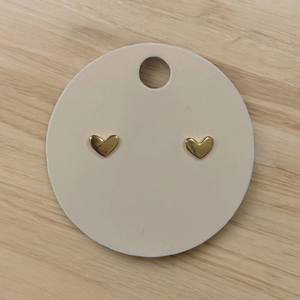 Gold Heart Earrings