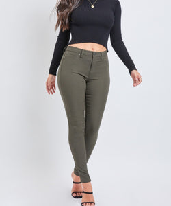 Mid-Rise Hyperstretch Jeggings - Olive