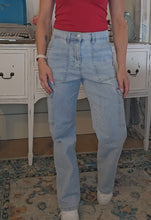 Load image into Gallery viewer, High Rise Cargo Jeans
