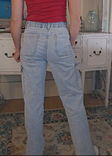 Load image into Gallery viewer, High Rise Cargo Jeans
