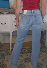 Load image into Gallery viewer, Sneak Peek Mid-Rise Frayed Jeans
