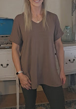 Load image into Gallery viewer, Side Slit V-Neck Tee - 5 Colors!
