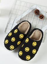 Load image into Gallery viewer, Smiley Face Fuzzy Fleece Slippers
