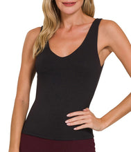 Load image into Gallery viewer, Double Lined V-Neck Tank
