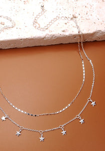 Delicate Stars Double Layer Necklace