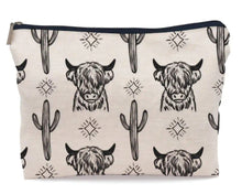 Load image into Gallery viewer, Highland Cow Makeup Bag
