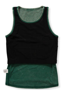 "No Bra Required" Ribbed Racer Back Tank