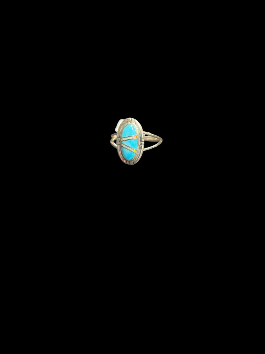Sterling Silver Turquoise Opal Ring